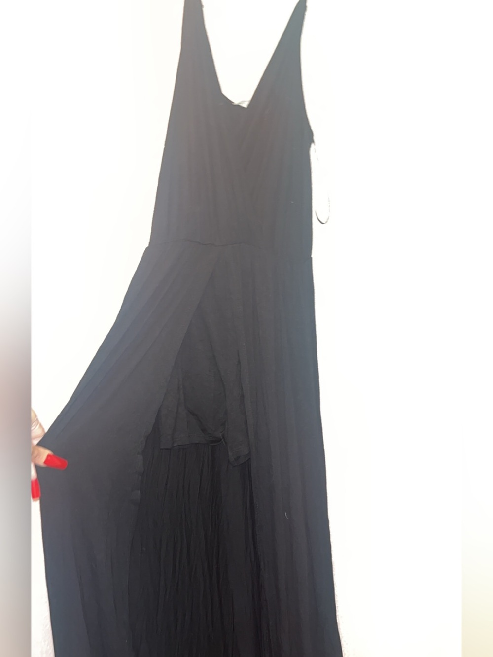NWT Black Sleeveless Maxi romper